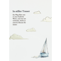 Trauer Kondolenz In stiller Trauer Schiff Spruch...