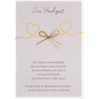 Zur Hochzeit Schleife Die Liebe ist ein zartes Band...