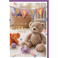 Geburt Baby Glückwunschkarte mit Umschlag Zum...