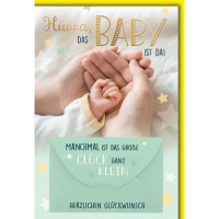 Geburt Baby Geldkarte Glückwunschkarte mit Umschlag...