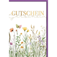 Gutscheinkarte Glückwunschkarte mit Umschlag...