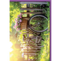 Ohne Text Grußkarte mit Umschlag Fahrrad mit...