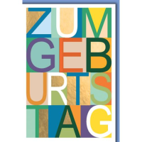 Geburtstag Glückwunschkarte mit Umschlag...