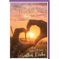 Geburtstag Glückwunschkarte mit Umschlag Fingerherz...