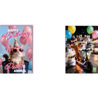 Geburtstag Glückwunschkarte mit Umschlag Animovies...