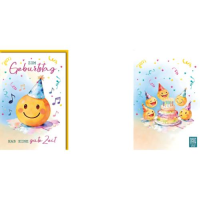 Geburtstag Glückwunschkarte mit Umschlag Animovies,...