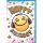 Geburtstag Glückwunschkarte mit Umschlag Smiley mit Kopfhörer Happy Birthday