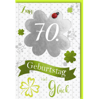 70. Geburtstag große A4 XXL Glückwunschkarte...