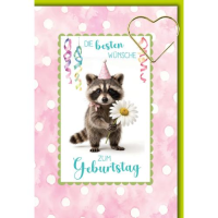 Geburtstag Glückwunschkarte mit Umschlag...
