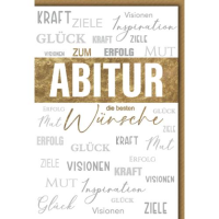 Abitur Glückwunschkarte mit Umschlag Verschiedene...
