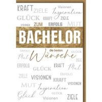 Bachelor Glückwunschkarte mit Umschlag Verschiedene...