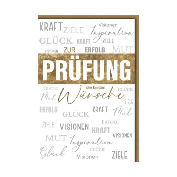Prüfung Glückwunschkarte mit Umschlag Verschiedene Glückwünsche