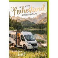 Ruhestand Glückwunschkarte mit Umschlag Wohnmobil am...
