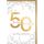 Goldhochzeit 50. Hochzeitstag Glückwunschkarte mit Umschlag goldene 50, Ranken Herzlichen Glückwunsch