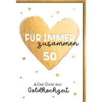 Goldhochzeit 50. Hochzeitstag Glückwunschkarte mit...