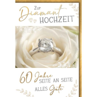 Diamanthochzeit 60. Hochzeitstag Glückwunschkarte...