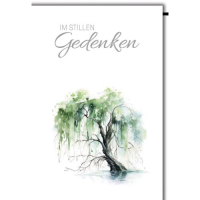 Trauer Beileid Kondolenzkarte mit Umschlag In stillem...