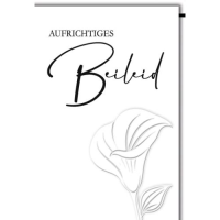 Trauer Beileid Kondolenzkarte mit Umschlag Aufrichtige...