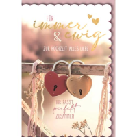 Hochzeit Glückwunschkarte mit Umschlag...
