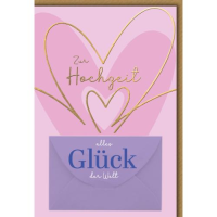 Hochzeit Geldkarte Glückwunschkarte mit Umschlag...