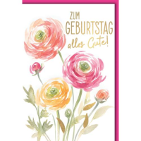 Geburtstag Glückwunschkarte mit Umschlag...