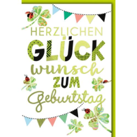 Geburtstag Glückwunschkarte mit Umschlag...