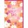 Geburtstag Glückwunschkarte mit Umschlag pinke Smileys auf orange Zum Geburtstag alles Gute