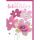 Geburtstag Glückwunschkarte mit Umschlag Mohnblume, pinke Blüten Alle Guten Glückwünsche!