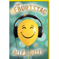 Geburtstag Glückwunschkarte mit Umschlag Luftballon...