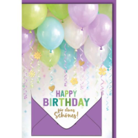 Geburtstag Geldkarte Glückwunschkarte mit Umschlag...