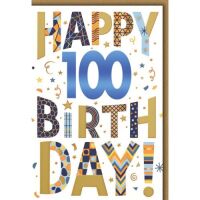100. Geburtstag Glückwunschkarte mit Umschlag...