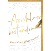 Abschluss Glückwunschkarte mit Umschlag...