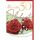 Goldhochzeit 50. Hochzeitstag Glückwunschkarte mit Umschlag rote Rosen Zur Goldenen Hochzeit Herzlichen Glückwunsch