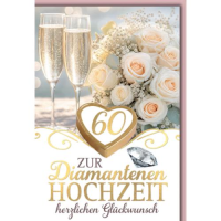 Diamanthochzeit 60. Hochzeitstag Glückwunschkarte...