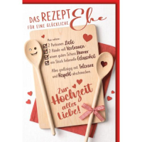 Hochzeit Glückwunschkarte mit Umschlag Rezept...