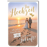 Hochzeit Glückwunschkarte mit Umschlag Ehepaar am...