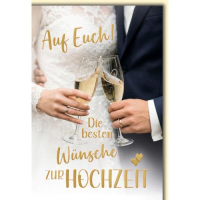 Hochzeit Glückwunschkarte mit Umschlag Ehepaar mit...