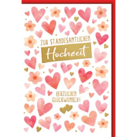 Hochzeit Glückwunschkarte mit Umschlag...