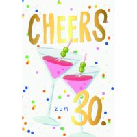 30. Geburtstag Glückwunschkarte mit Umschlag Zwei...