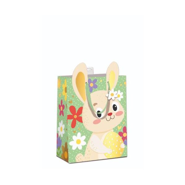 6 Ostern Geschenktaschen A5 Format Medium UVP € 21,00 pro Tüte 3,50€ Osterhase mit Osterei, Blüten, mit Goldfolie, gestanzt, mit Band, Namenskarte & Eurolochvorrichtung