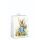 6 Ostern Naturkarton Geschenktasche A5 Format Medium UVP € 17,70 pro Tüte 2,95€ Hase mit Blumen, mit Band, Namenskarte & Eurolochvorrichtung