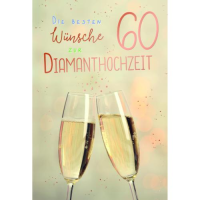Diamanthochzeit 60. Hochzeitstag Glückwunschkarte...
