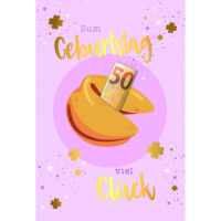 Geburtstag Geldkarte Glückwunschkarte mit Umschlag...