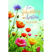 Geburtstag Glückwunschkarte mit Umschlag Blumen Zum...