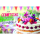 Geburtstag Glückwunschkarte mit Umschlag Geburtstagstorte mit Früchten und Blumen zum Geburtstag die besten Wünsche