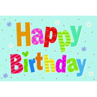 Geburtstag Glückwunschkarte mit Umschlag...