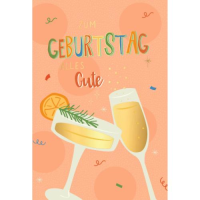 Geburtstag Glückwunschkarte mit Umschlag Zwei...