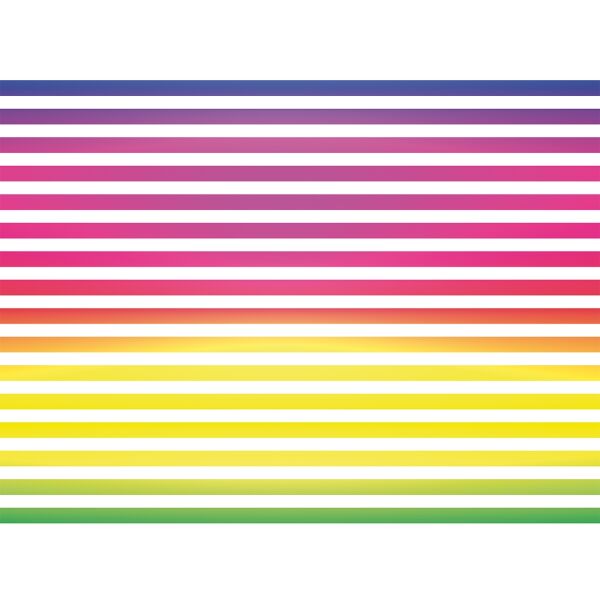 Geschenkpapier mit Metallicdruck Röllchen 70x150 cm Regenbogen Streifen