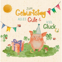 Geburtstag Green Line unverpackte Glückwunschkarte...