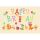 Geburtstag Green Line unverpackte Glückwunschkarte mit Umschlag Tiere, bunte Luftballons Happy Birthday, mit Goldfolie